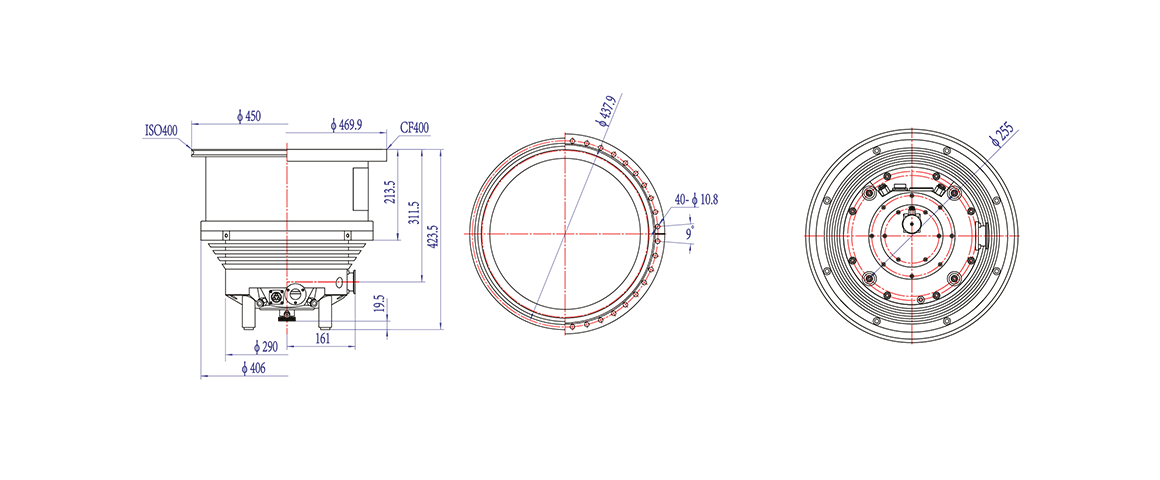 Turbo-H400/4000-FF渦輪分子泵